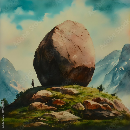 Watercolor Painting: Lone F...