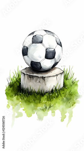 Watercolor Football Rests o...