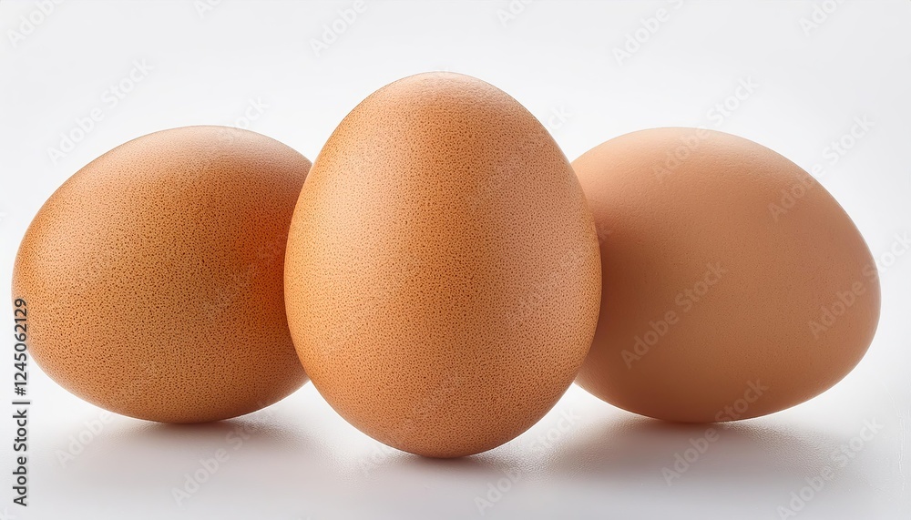 Fresh Brown Eggs in Close-Up for Cooking Fresh Brown Eggs in Close-Up for Cooking