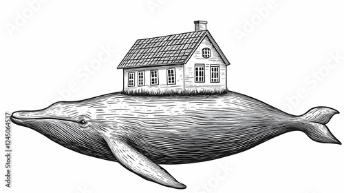 Whimsical Illustration: Hou...