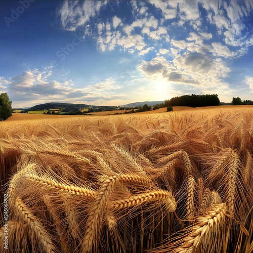 Golden Wheat Field Spreads ...