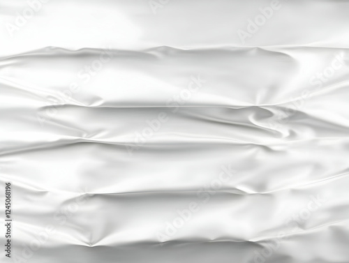 White crumpled cloth forms ...