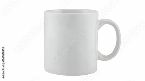 A Tall White Ceramic Mug St...