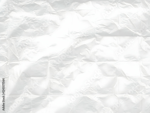White Crumpled Paper Textur...