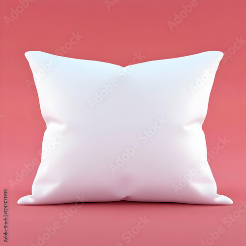 Soft White Pillow Rests Pea...