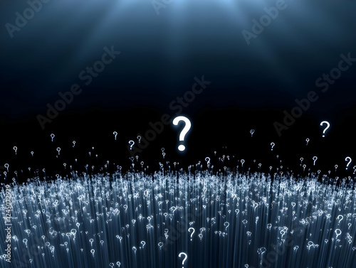 Glowing Question Marks Rise...
