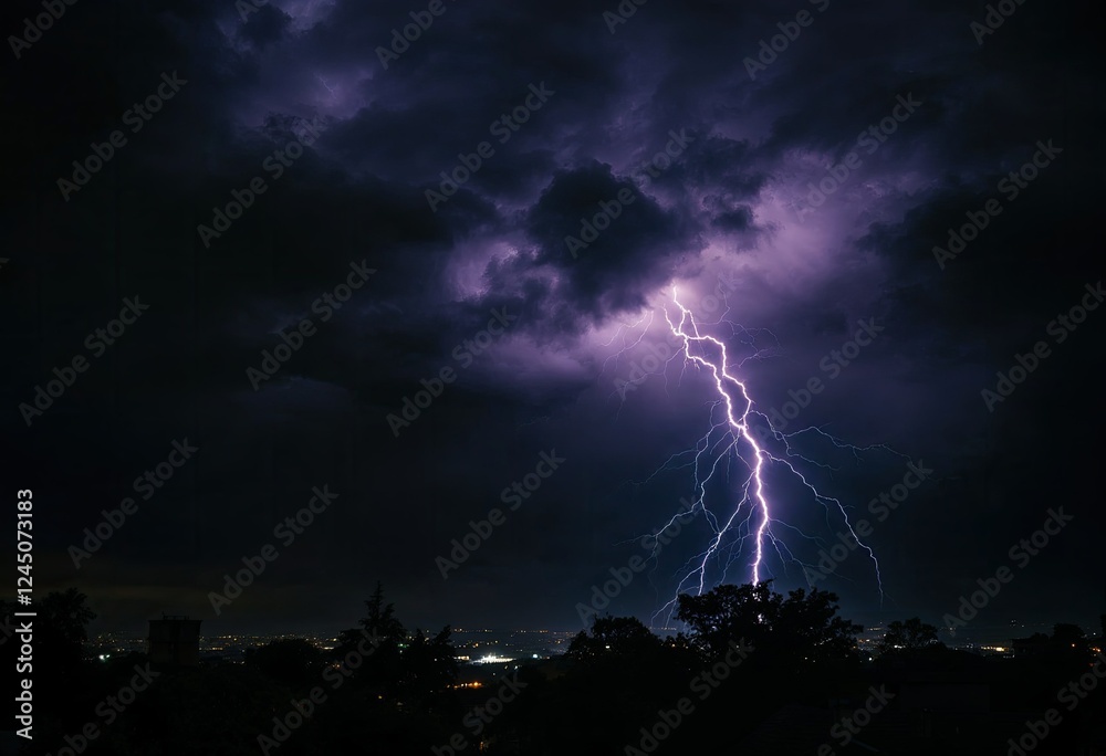 dark stormy sky with bright lightning stormy weather dark stormy sky with bright lightning stormy weather