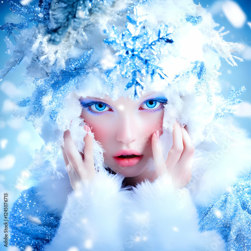 Mystical Winter Queen with ...