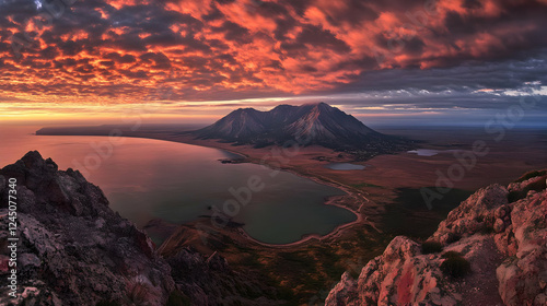 Fiery Sunset Illuminates Co...
