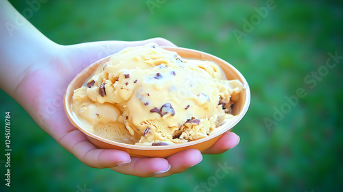 Hand Holds a Small Cup of C...