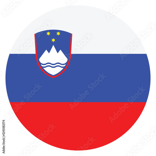 Slovenia flag. Slovenia circle flag logo icon computer vector illustration design Free Download Slovenia flag. Slovenia circle flag logo icon computer vector illustration design - GFXLoad