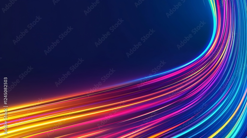Abstract Colorful Light Streaks Dynamic Design Abstract Colorful Light Streaks Dynamic Design