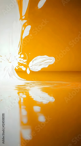 Abstract White Swirls Dance...
