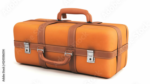 Orange Vintage Suitcase wit...