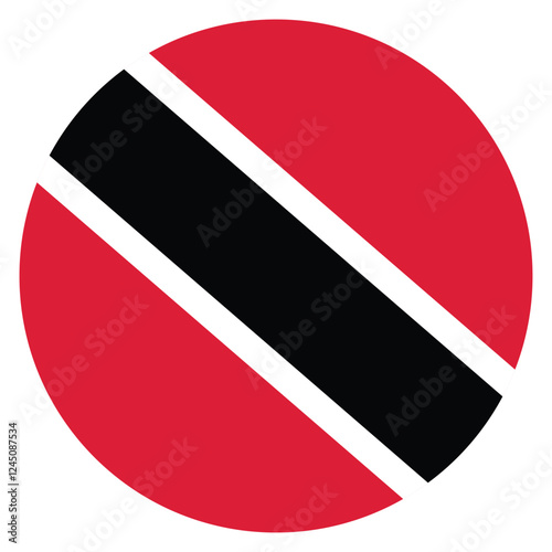 Free Download Trinidad and Tobago flag. Trinidad and Tobago circle flag logo icon computer vector illustration design - GFXLoad