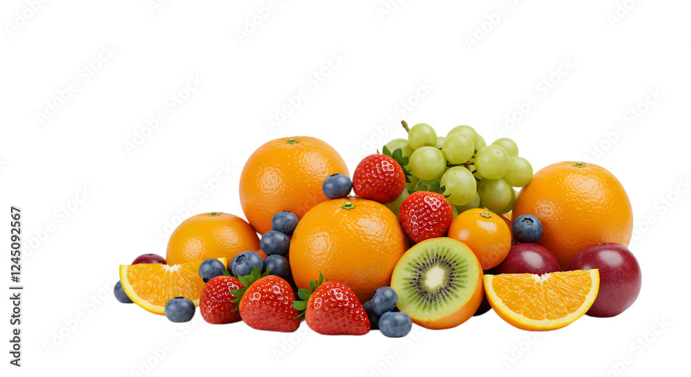 fresh fruits isolated on transparent background fresh fruits isolated on transparent background