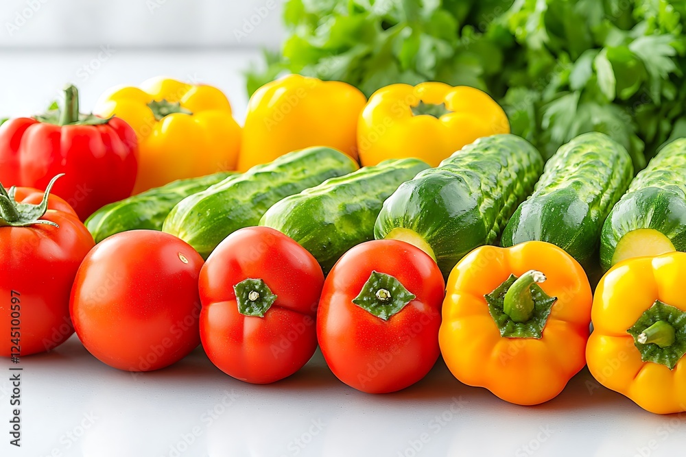 Fresh veggies kitchen table, healthy eating Fresh veggies kitchen table, healthy eating