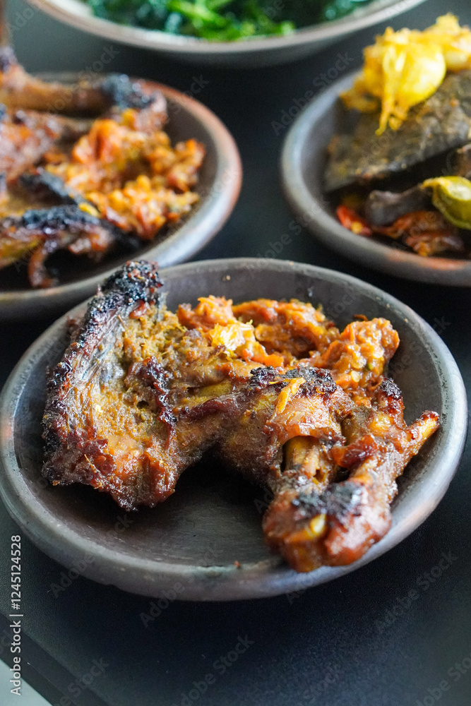 Fototapeta premium grilled chicken wings