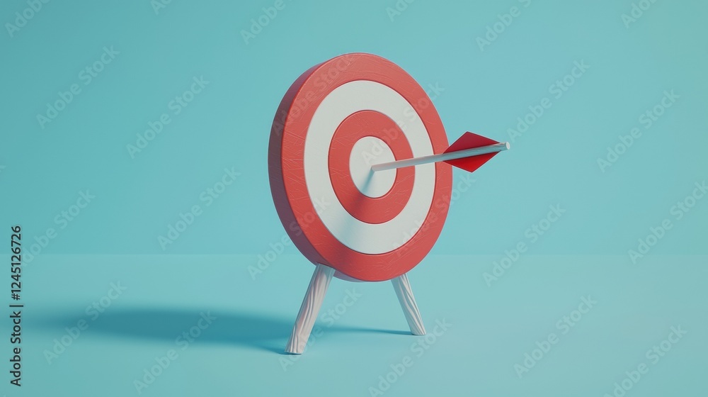 Target and arrow symbolizing achievement isolated graphic design Target and arrow symbolizing achievement isolated graphic design