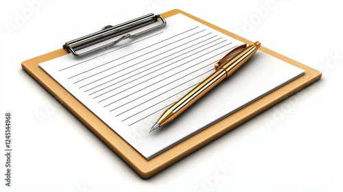 Wallpaper Mural Clipboard with notes and pen for effective planning. Torontodigital.ca