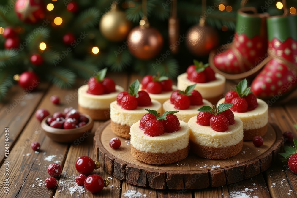 Festive Raspberry Cheesecake Bites Christmas Treats Festive Raspberry Cheesecake Bites Christmas Treats