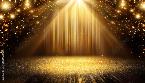 輝く金色のステージ。華やかな金の舞台。A shining golden stage. A gorgeous golden stage.
