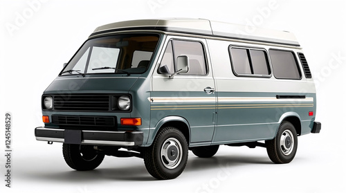 Classic camper van in pristine condition, embracing the spirit of travel and adventure