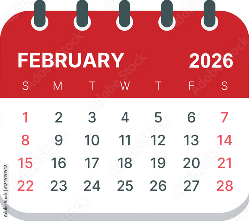 2026 calender-February