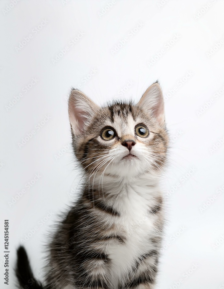何気ない仕草が春の爽やかさを運ぶ、白背景に映える小さな子猫
何気ない仕草が春の爽やかさを運ぶ、白背景に映える小さな子猫