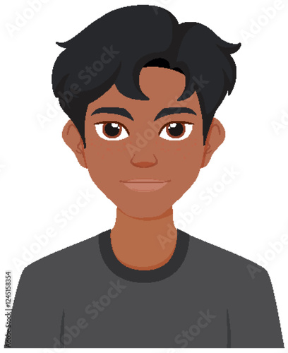 Young Man in Casual Attire