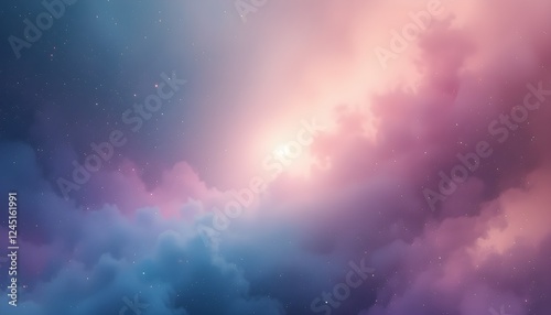 Futuristic Cosmic Light Wave Background – Glowing Orb in a Sci-Fi Space Scene with Ethereal Energy Flow