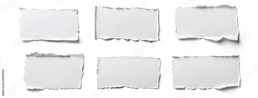Creative use of isolated torn paper edges for design projects. Creative use of isolated torn paper edges for design projects.