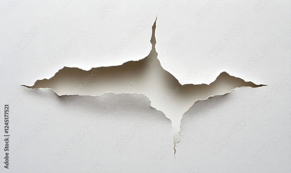 Torn paper hole, white background, studio shot, design element (1) Torn paper hole, white background, studio shot, design element (1)