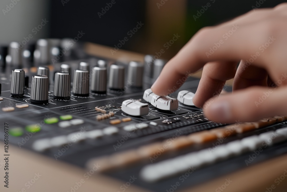 Studio vocal techniques, refining sound harmony through voice warm-up, harmonisation for professional recording in sound studio with expert microphone handling.