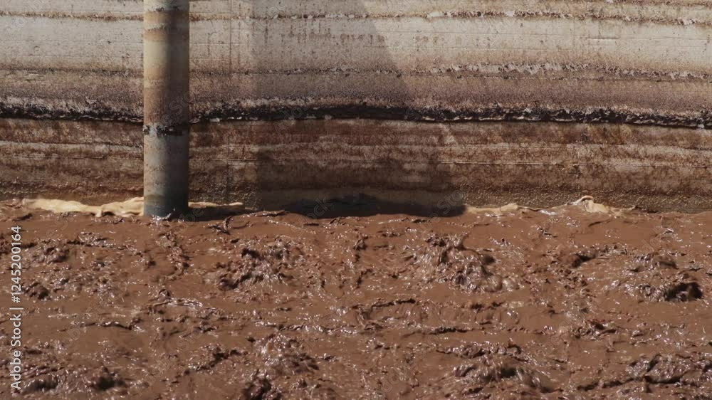 Waste water during a purification process Waste water during a purification process