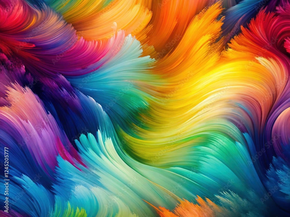 Abstract Architectural Wallpaper Texture: Vibrant Color Transition Brushstrokes Abstract Architectural Wallpaper Texture: Vibrant Color Transition Brushstrokes