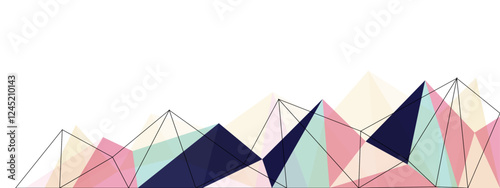 Pastel color polygonal background