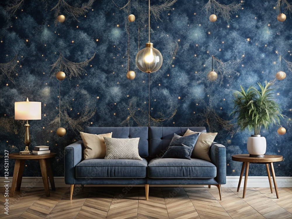Obraz premium Midnight Ink Wallpaper Texture: Grunge Abstract Background for Design Projects