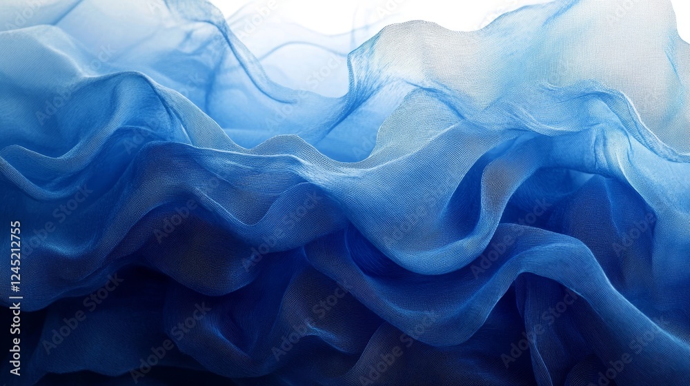 Obraz premium Abstract blue background, Generative AI