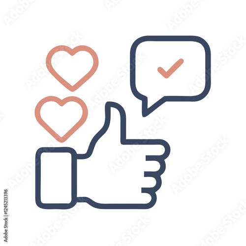 thumb up and down