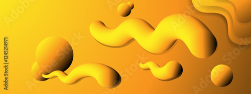 A visually striking wave pattern in yellow tones