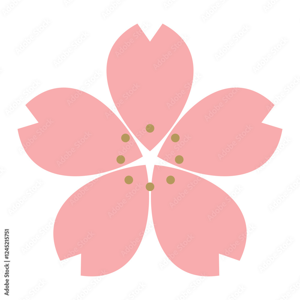 Cherry blossom petal decoration. Cute flower icon for spring and celebration design. Cherry blossom petal decoration. Cute flower icon for spring and celebration design.