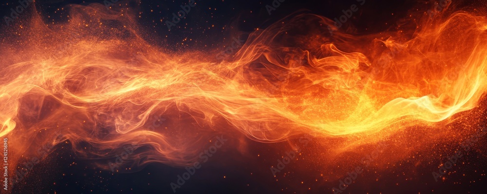 Fiery lines, Generative AI Fiery lines, Generative AI