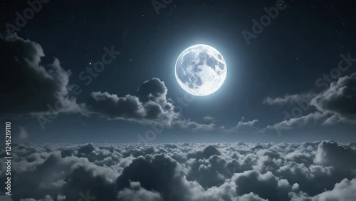 moon and clouds
