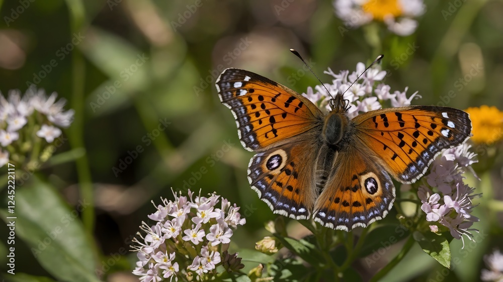 Trail of Colors: A Lunge’s Metal mark Butterfly in Sunlit Splendor Trail of Colors: A Lunge’s Metal mark Butterfly in Sunlit Splendor