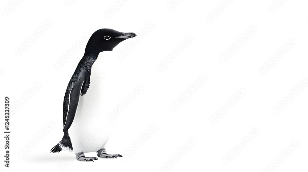 Obraz premium Elegant Penguin Portrait