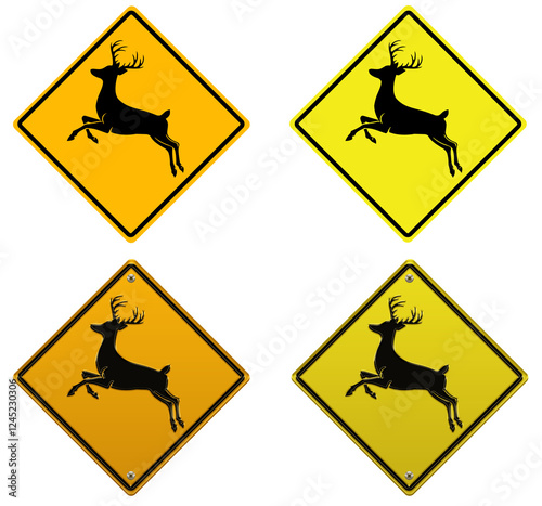 Deer Warning Sign