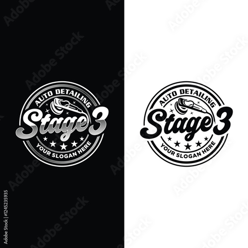 Logo Automotive auto detailing vector design