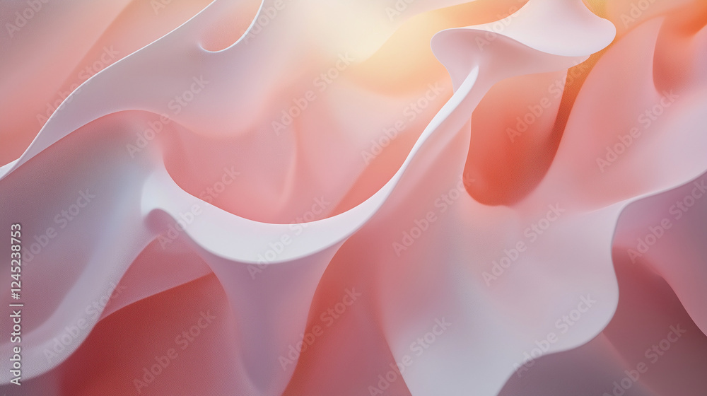 Obraz premium abstract pink background with waves