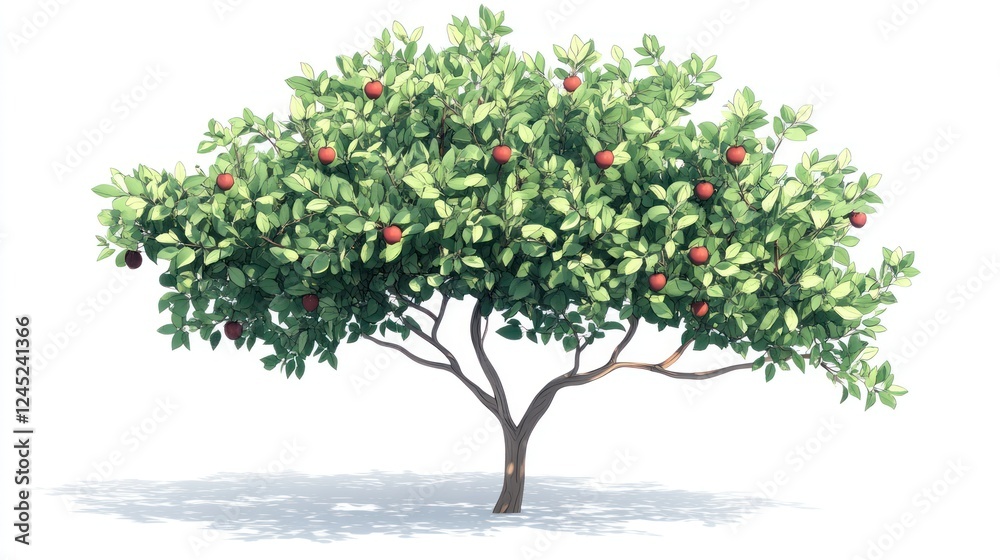 Obraz premium Apple tree orchard harvest sunlight